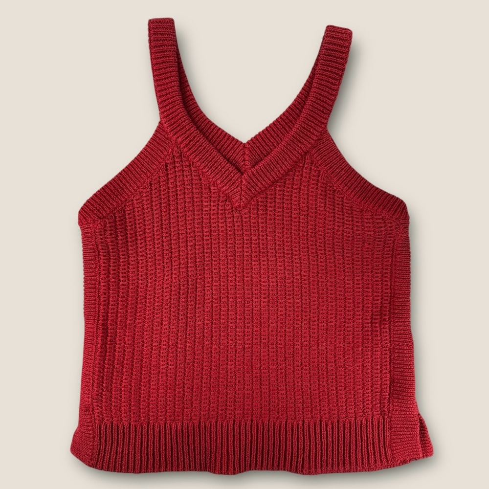 Madewell Crimson Knit Tank‎ Top